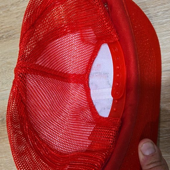 Vtg 80s deadstock NWOT San Francisco 49ers mesh snapback Trucker hat NFL - Picture 3 of 4